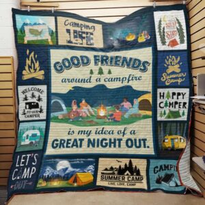 Camping Rules Quilt -V0108-7  Quilt